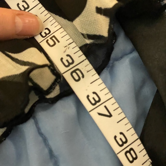 Speechless black white geometric print dress round neck size large cap sleeves - Picture 12 of 13